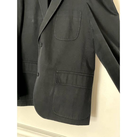 Lacoste Men's Black Blazer Jacket Two Button Closure Size 50/4 D51 - Picture 4 of 16
